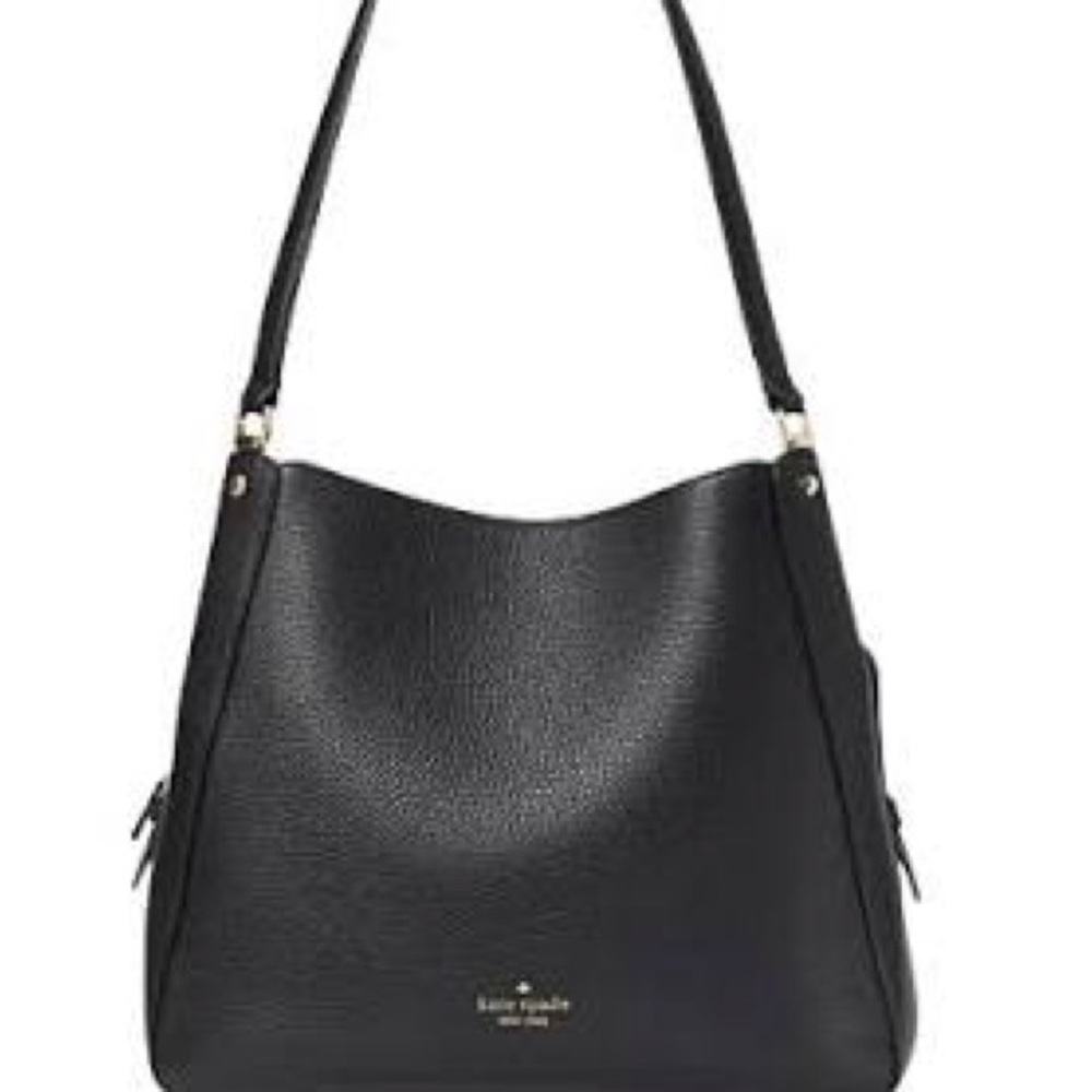 Kate Spade Black Leila Medium Triple Compartment Shoulder Bag